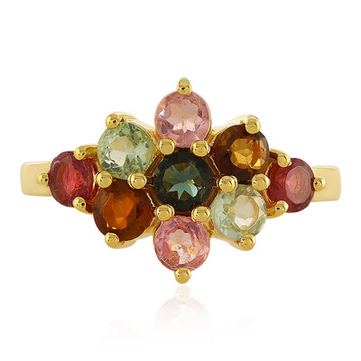 Fancy Tourmaline Silver Ring