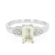 Canary Kunzite Silver Ring