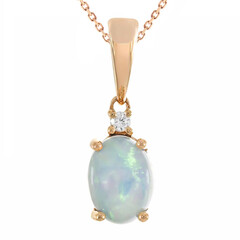 10K AAA Welo Opal Gold Necklace
