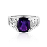 Zambian Amethyst Silver Ring