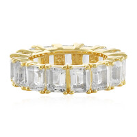 White Topaz Silver Ring