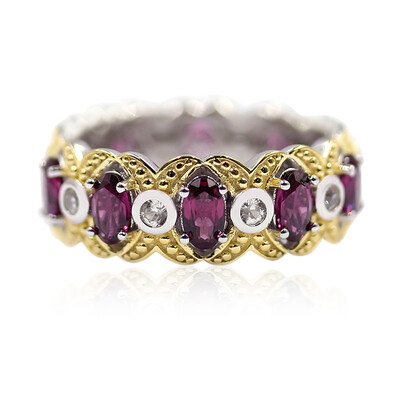 Rhodolite Silver Ring (Dallas Prince Designs)