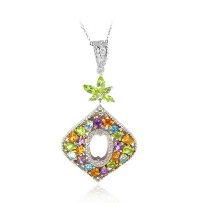 Amethyst Silver Necklace (Dallas Prince Designs)