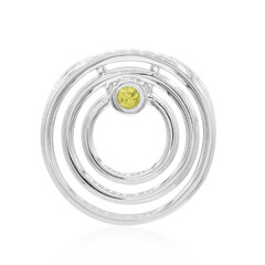 Yellow Sapphire Silver Pendant