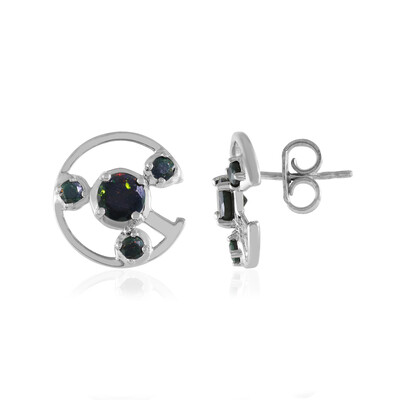 Mezezo Opal Silver Earrings
