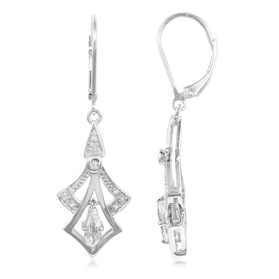 Goshenite Silver Earrings