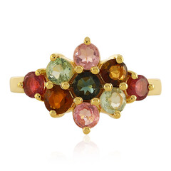 Fancy Tourmaline Silver Ring