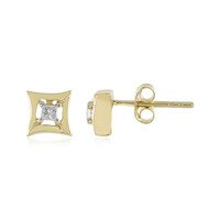 9K SI1 (H) Diamond Gold Earrings