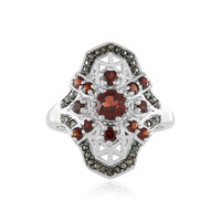 Mozambique Garnet Silver Ring