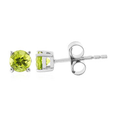Jilin Peridot Silver Earrings