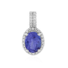 AAA Tanzanite Platinium Pendant