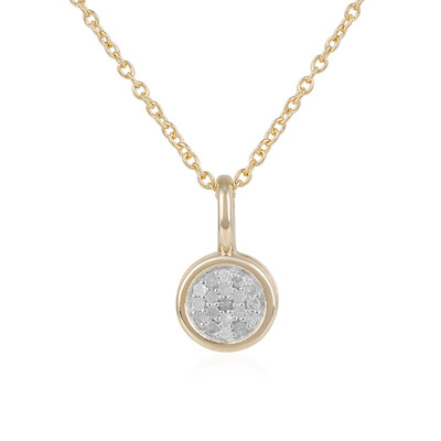 PK (J) Diamond Silver Necklace