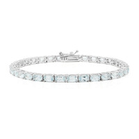 Sky Blue Topaz Silver Bracelet