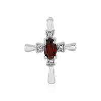 Mozambique Garnet Silver Pendant