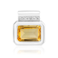 Citrine Silver Pendant