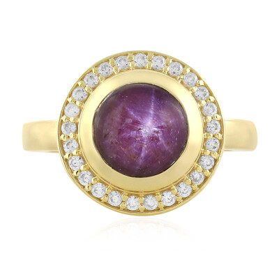 Channapatna Star Ruby Silver Ring