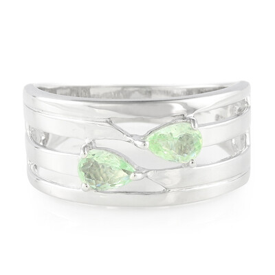 Fancy Tourmaline Silver Ring