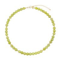 Pistachio Opal Silver Necklace