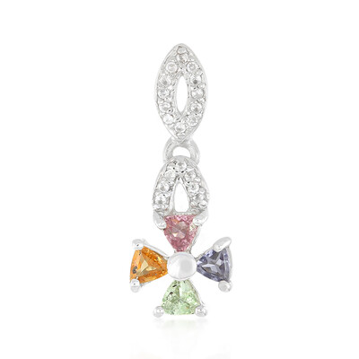 Pink Cuprian Tourmaline Silver Pendant