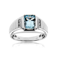 14K AAA Brazilian Aquamarine Gold Ring (CIRARI)