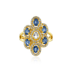 Blue Sapphire Silver Ring