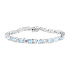 Sky Blue Topaz Silver Bracelet