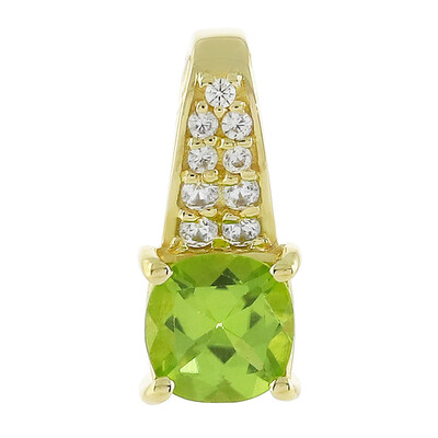 9K Kashmir Peridot Gold Pendant