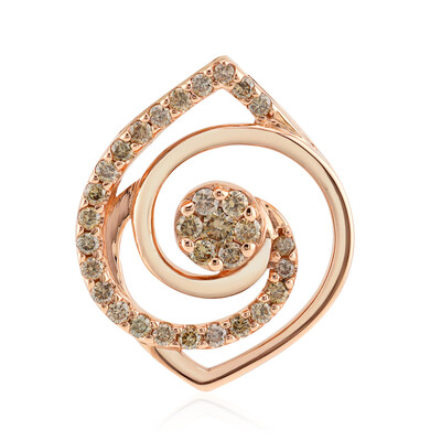 9K SI1 Argyle Rose De France Diamond Gold Pendant (Annette)