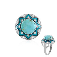Kingman Blue Mojave Turquoise Silver Ring