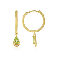 Peridot Silver Earrings