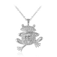 White Topaz Silver Necklace