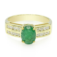 Bahia Emerald Silver Ring