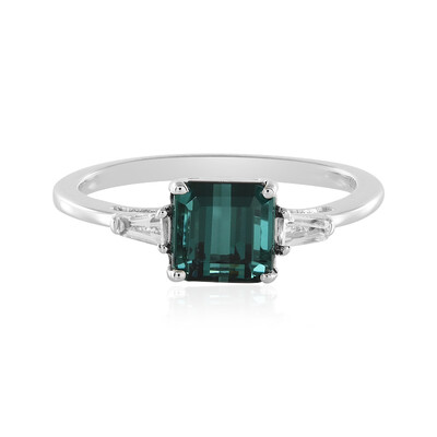 Benedito Green Tourmaline Silver Ring(Adela Silber)