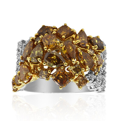 18K SI2 Fancy Diamond Gold Ring (CIRARI)