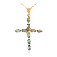 Mystic Quartz Silver Necklace