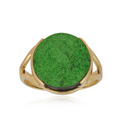 Uvarovite Silver Ring