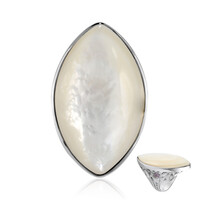 Mother of Pearl Silver Ring