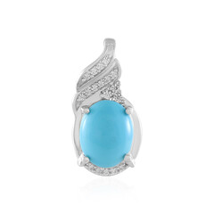 Sleeping Beauty Turquoise Silver Pendant