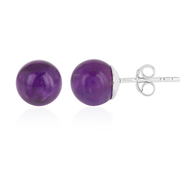 Amethyst Silver Earrings
