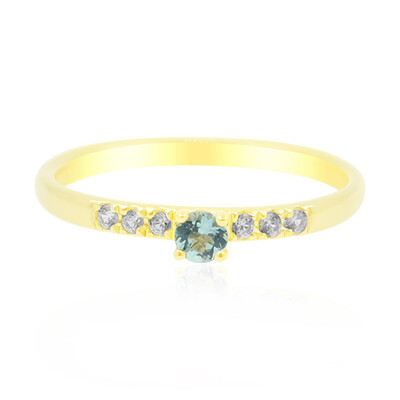 9K Nigerian Paraiba Tourmaline Gold Ring