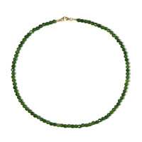 Russian Diopside Silver Necklace