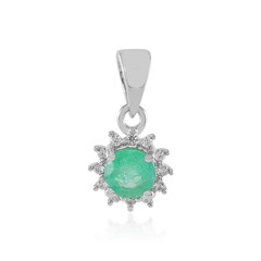 Colombian Emerald Silver Pendant