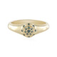 I2 Blue Diamond Silver Ring