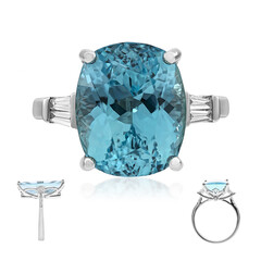 18K AAA Brazilian Aquamarine Gold Ring (AMAYANI)