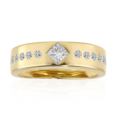 18K IF (D) Diamond Gold Ring (Annette)