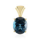 9K London Blue Topaz Gold Pendant