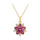 Rhodolite Silver Necklace