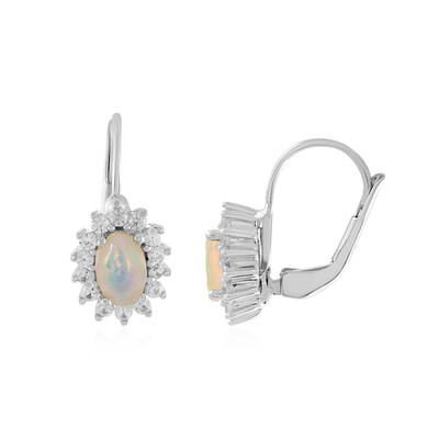 Welo Opal Silver Earrings