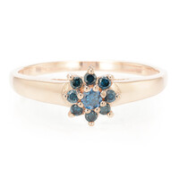 Fancy Diamond Silver Ring