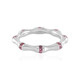 Nigerian Pink Tourmaline Silver Ring (de Melo)